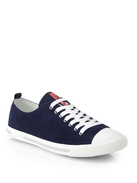 prada sneakers mannen|prada suede sneakers men.